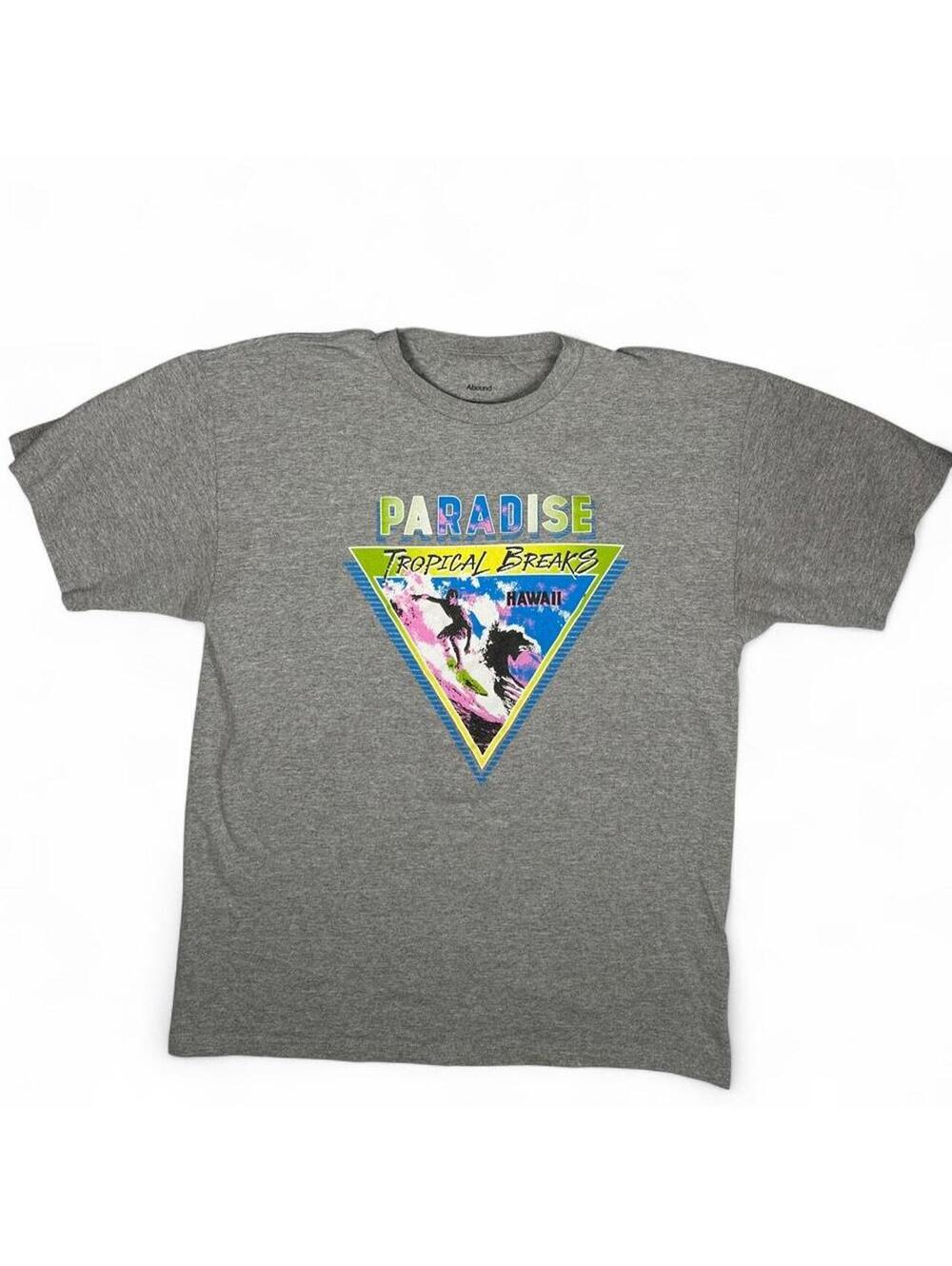 Abound Gray Paradise Tropical Breaks Hawaii Graphic T-Shirt
